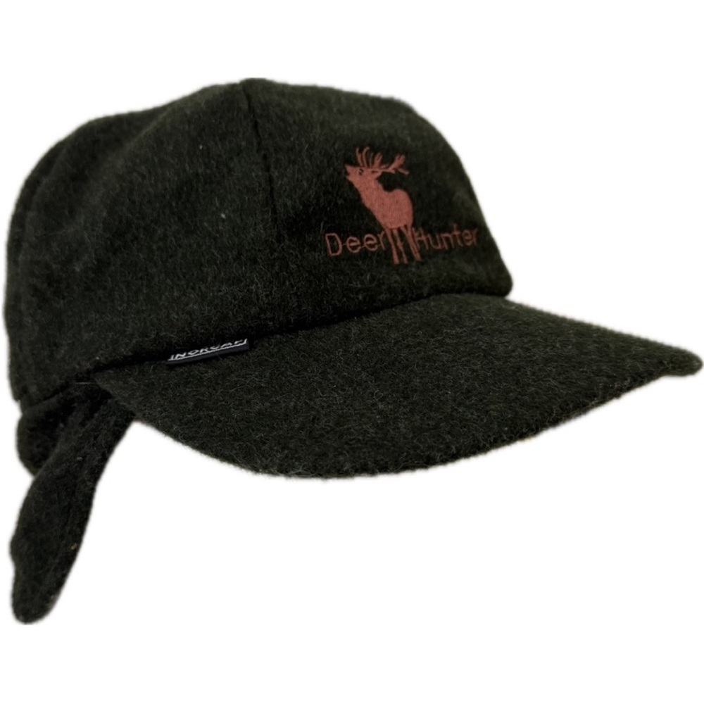 NORCAP Deer Hunter Wool Blend Hunting Cap Flaps Red Cover